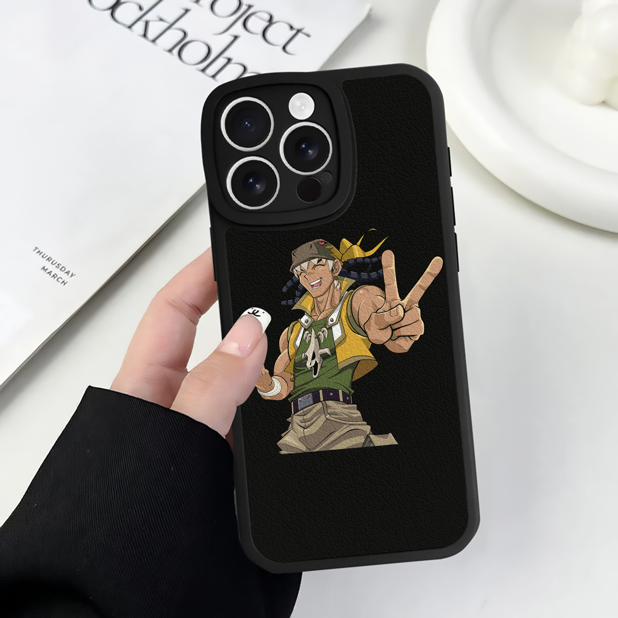 （画像用） 遊☆戯☆王 Yu-Gi-Oh! 【iPhone 16シリーズ対応】シリコンスマホケース（レザー調） 材質：シリコン
